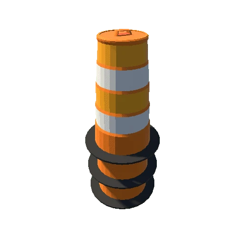 Large Traffic Cone Stack